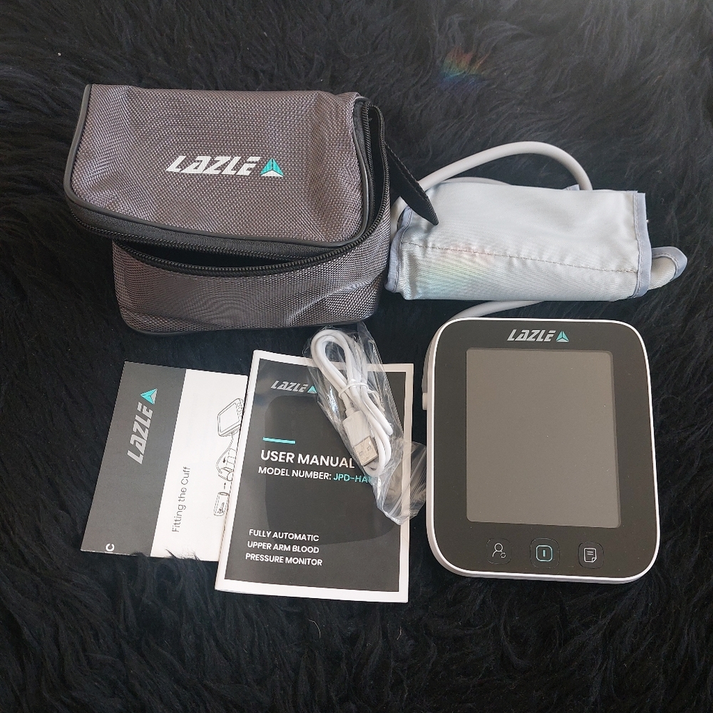 LAZLE Blood Pressure Monitor w/ Cuff & Case, Like New!